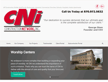 Tablet Screenshot of constructionnetworkinc.com